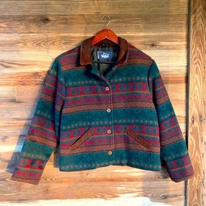 Woolrich | Fair Isle Wool Coat Jacket